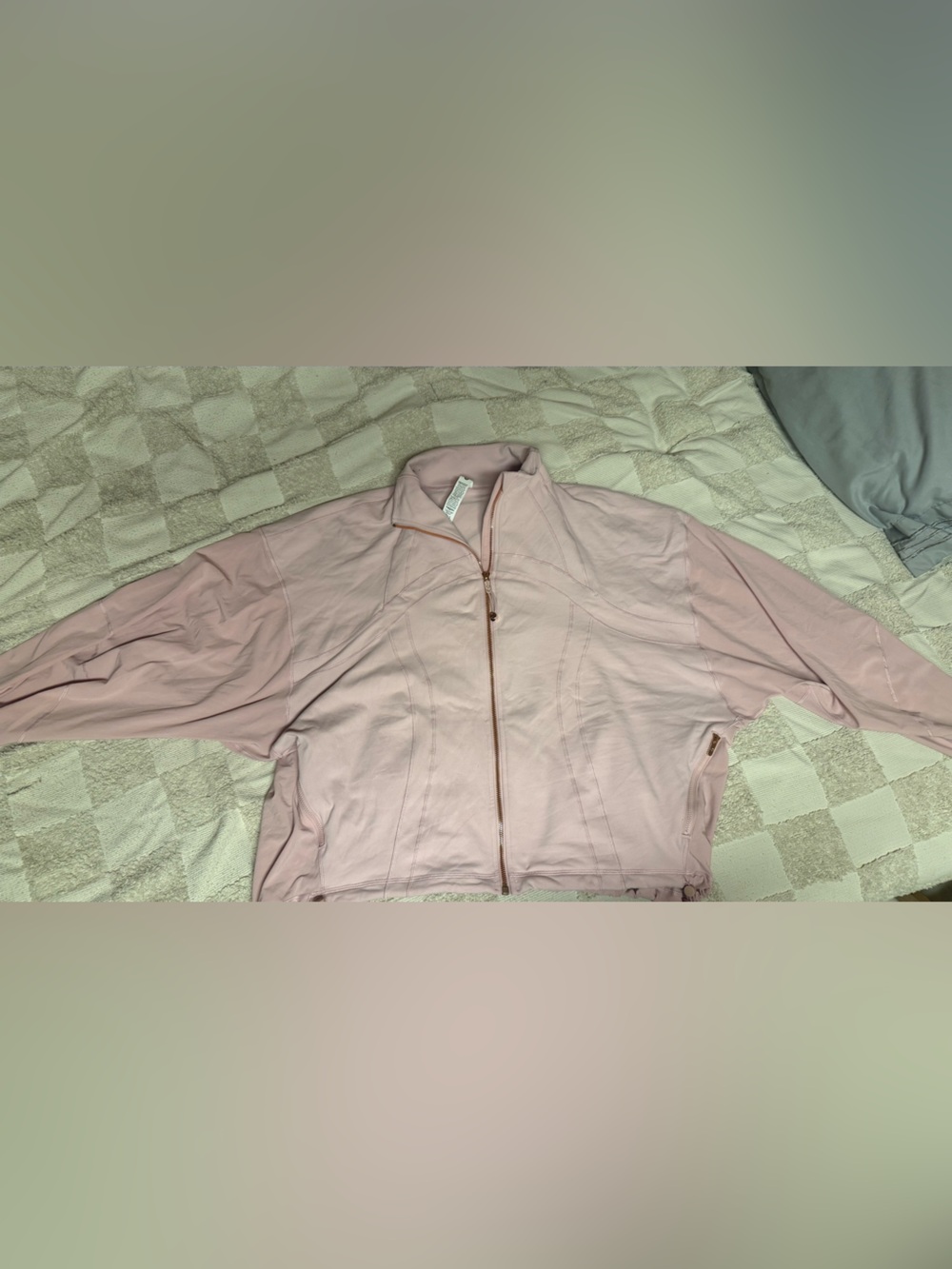 lululemon athletica Pale Blush Pink Zip-Up Jacket